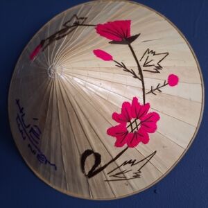 Vibrant Floral Traditional Conical Hat